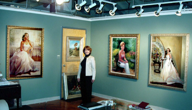 Luana in her Artspace Studio.